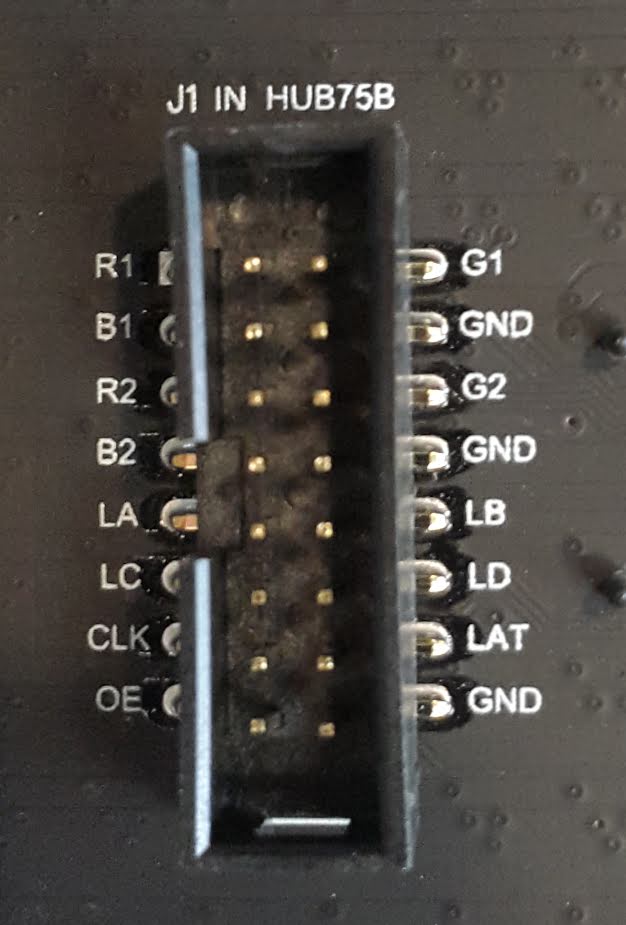 RGB Matrix J1 connector